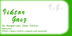 viktor gasz business card